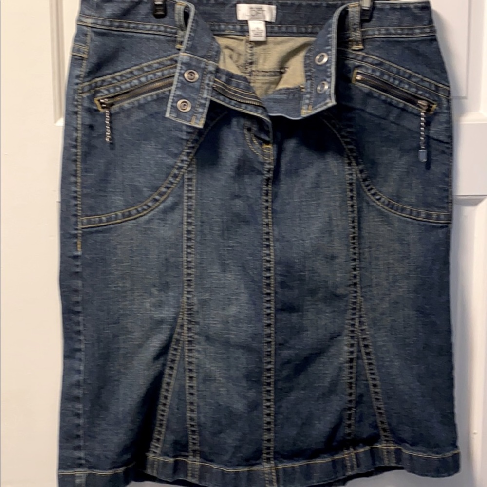 Loft denim skirt